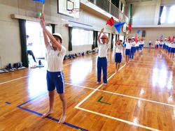 5・6年生運動会表現演技の練習