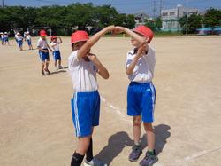 1・2年生運動会の練習