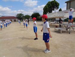 運動会全体練習の様子