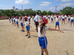 運動会全体練習の様子