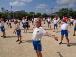 運動会全体練習の様子