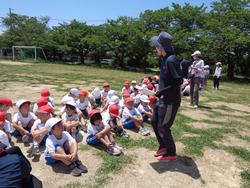 1・2年生かけっこの練習