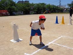 1・2年生かけっこの練習