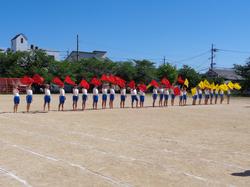 5・6年生の運動会の練習の様子