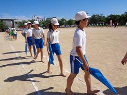 5・6年生の運動会の練習の様子