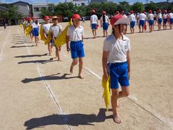 5・6年生の運動会の練習の様子