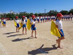 5・6年生の運動会の練習の様子