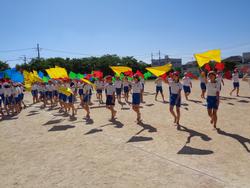 5・6年生の運動会の練習の様子
