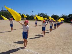 5・6年生の運動会の練習の様子