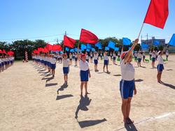 5・6年生の運動会の練習の様子