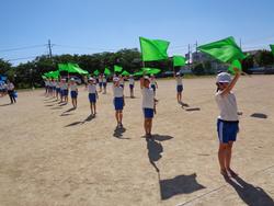 5・6年生の運動会の練習の様子