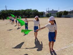 5・6年生の運動会の練習の様子
