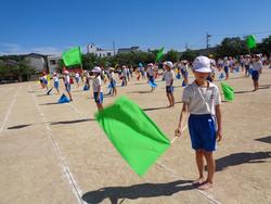5・6年生の運動会の練習の様子