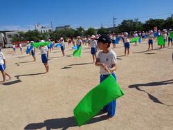 5・6年生の運動会の練習の様子
