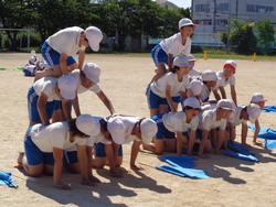 5・6年生の運動会の練習の様子