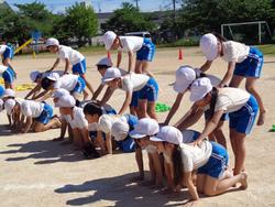 5・6年生の運動会の練習の様子