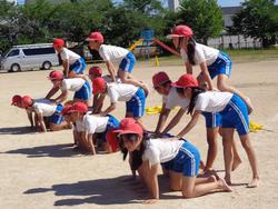 5・6年生の運動会の練習の様子
