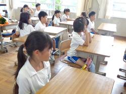 2年生 朝の健康観察