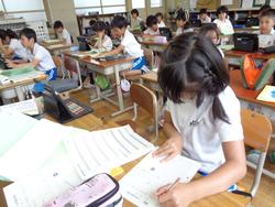 4年生理科の授業
