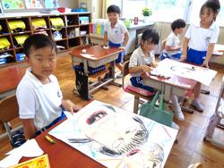 1年生図工の授業