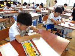 1年生図工の授業