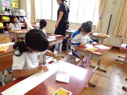 1年生図工の授業