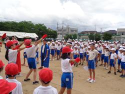 応援合戦の練習