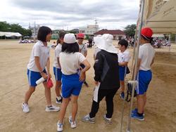運動会前日準備