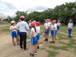 運動会の前日準備