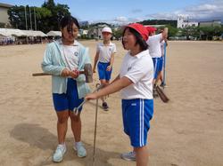 運動会の前日準備