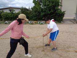 運動会の前日準備