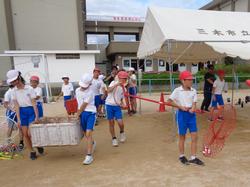 運動会の前日準備