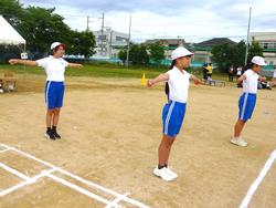 ラジオ体操の様子
