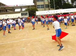 応援合戦の様子