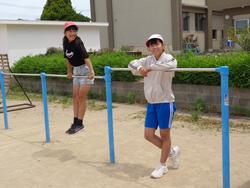 業間休みの外遊び