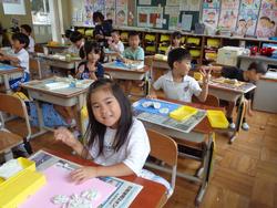 1年生図工の授業