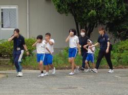 避難訓練の様子