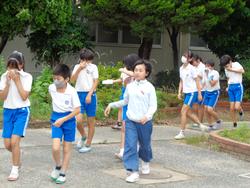 避難訓練の様子