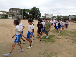 避難訓練の様子