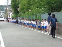 避難訓練の様子