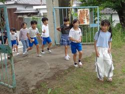 避難訓練の様子