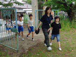 避難訓練の様子