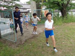 避難訓練の様子
