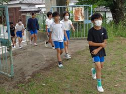 避難訓練の様子