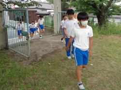 避難訓練の様子