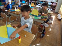 3年生図工の授業（居住地校交流）