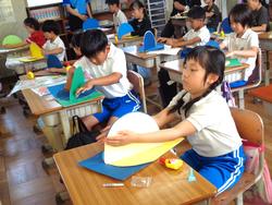 3年生図工の授業（居住地校交流）