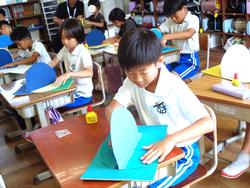3年生図工の授業（居住地校交流）
