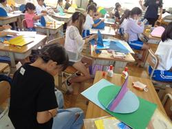 3年生図工の授業（居住地校交流）