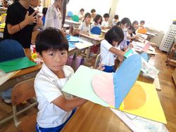 3年生図工の授業（居住地校交流）